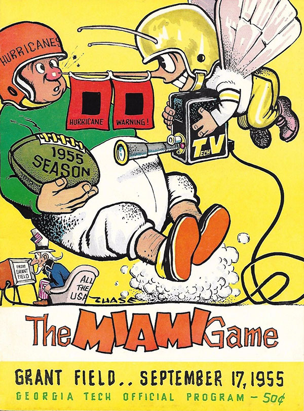 College Football Program: Georgia Tech Yellow Jackets vs. Miami Hurricanes (September 17, 1955)