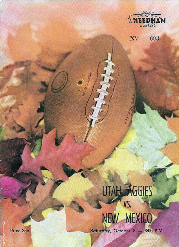 College Football Program: Utah State Aggies vs. New Mexico Lobos (October 8, 1955)