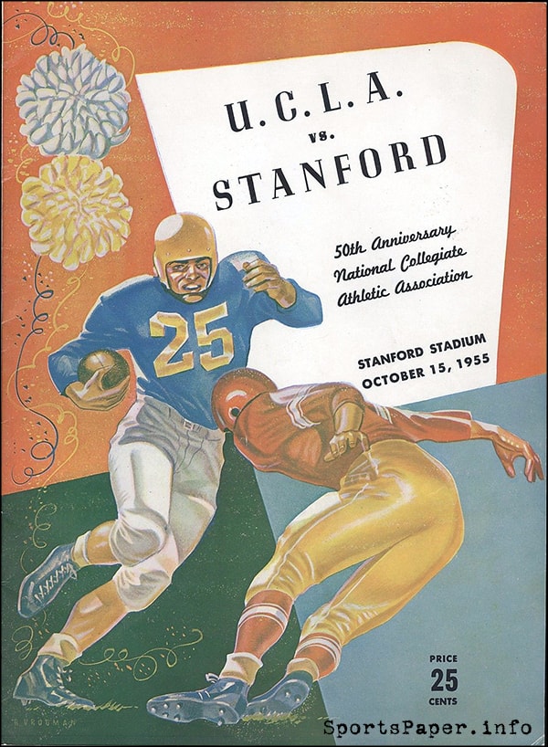 College Football Program: Stanford Indians vs. UCLA Bruins (October 15, 1955)