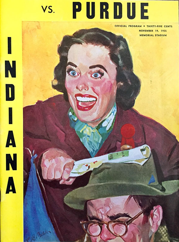 College Football Program: Indiana Hoosiers vs. Purdue Boilermakers (November 19, 1955)