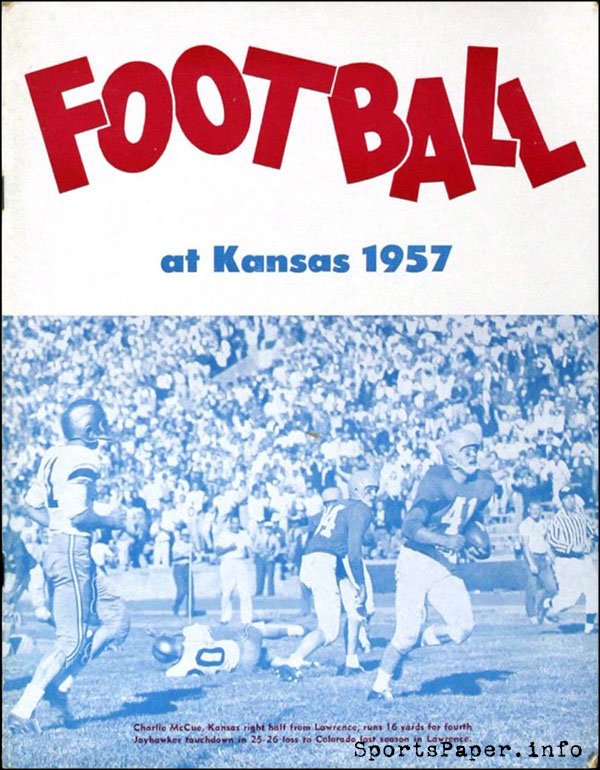 College Football Media Guide: Kansas Jayhawks (1957)