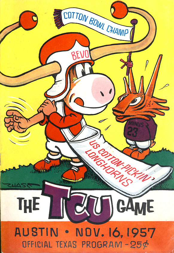 College Football Program: Texas Longhorns vs. TCU Horned Frogs (November 16, 1957)