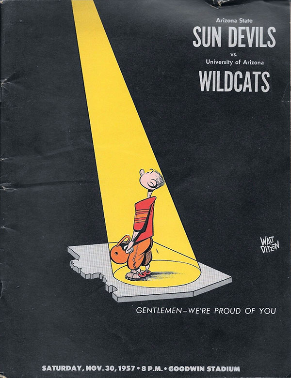 College Football Program: Arizona State Sun Devils vs. Arizona Wildcats (November 30, 1957)