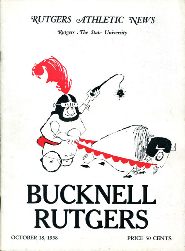 College Football Program: Rutgers Scarlet Knights vs. Bucknell Bison (October 18, 1958)
