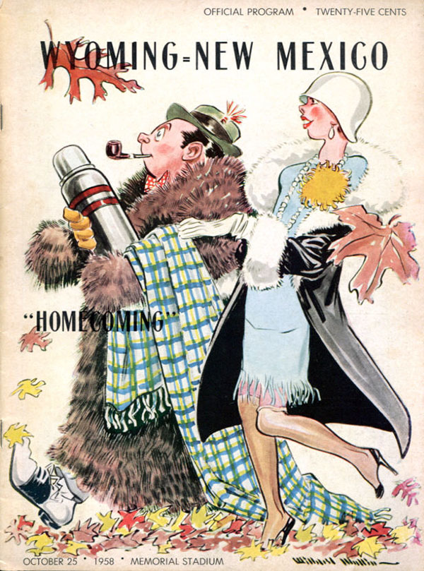 College Football Program: Wyoming Cowboys vs. New Mexico Lobos (October 25, 1958)