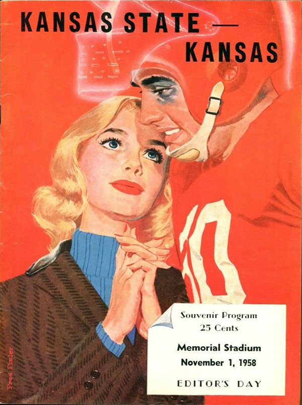 College Football Program: Kansas State Wildcats vs. Kansas Jayhawks (November 1, 1958)