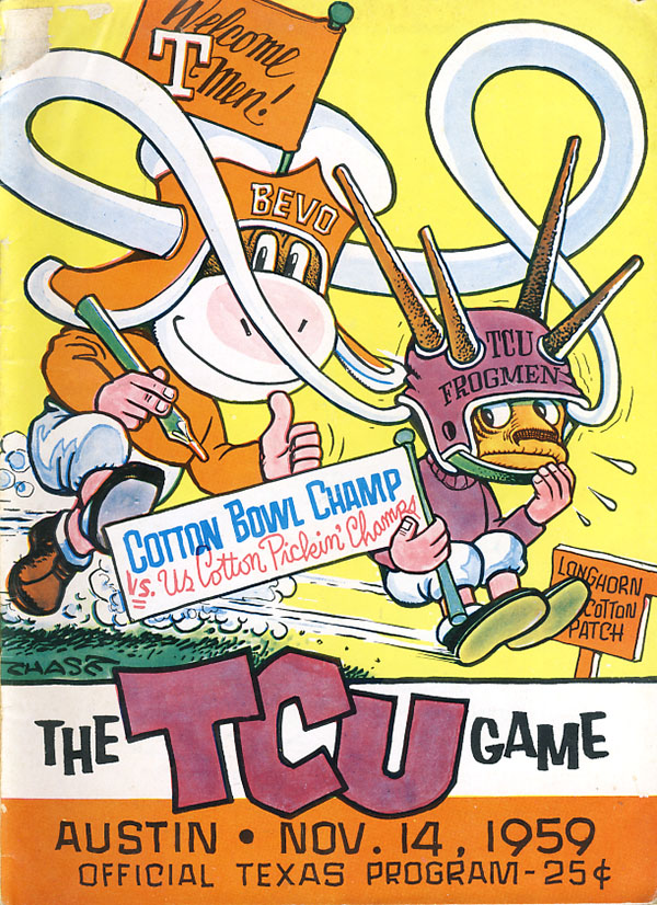 College Football Program: Texas Longhorns vs. TCU Horned Frogs (November 14, 1959)