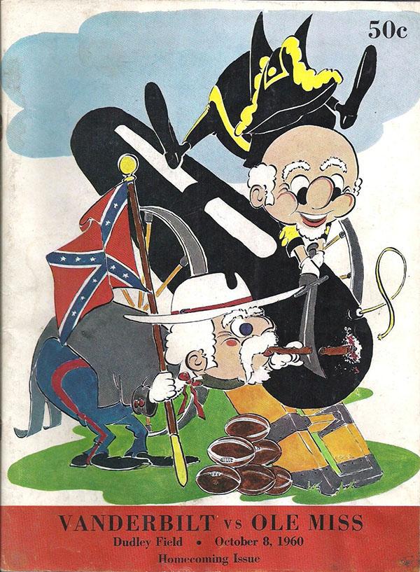 College Football Program: Vanderbilt Commodores vs. Ole Miss Rebels (October 8, 1960)