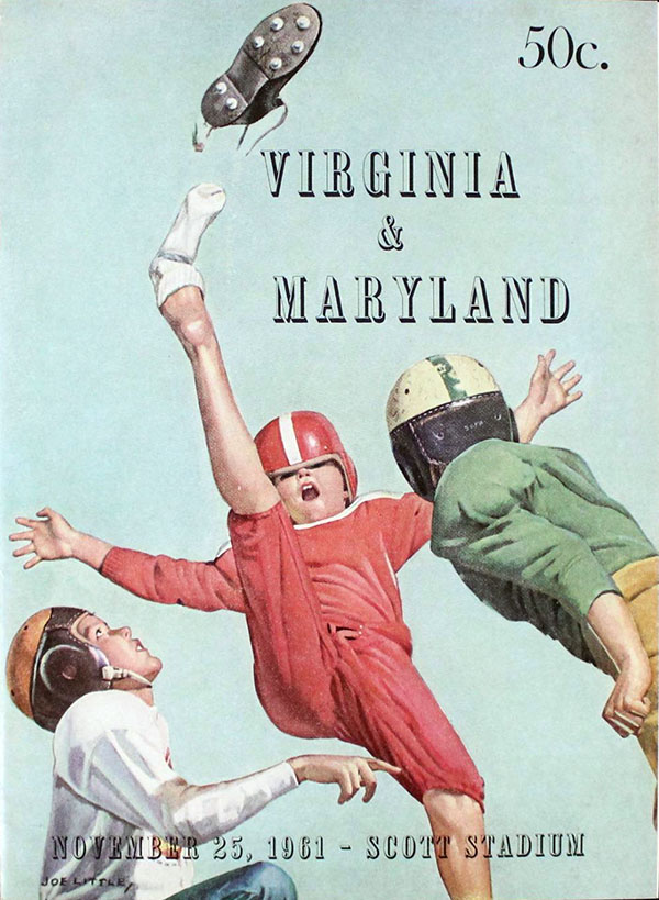 College Football Program: Virginia Cavaliers vs. Maryland Terrapins (November 23, 1961)