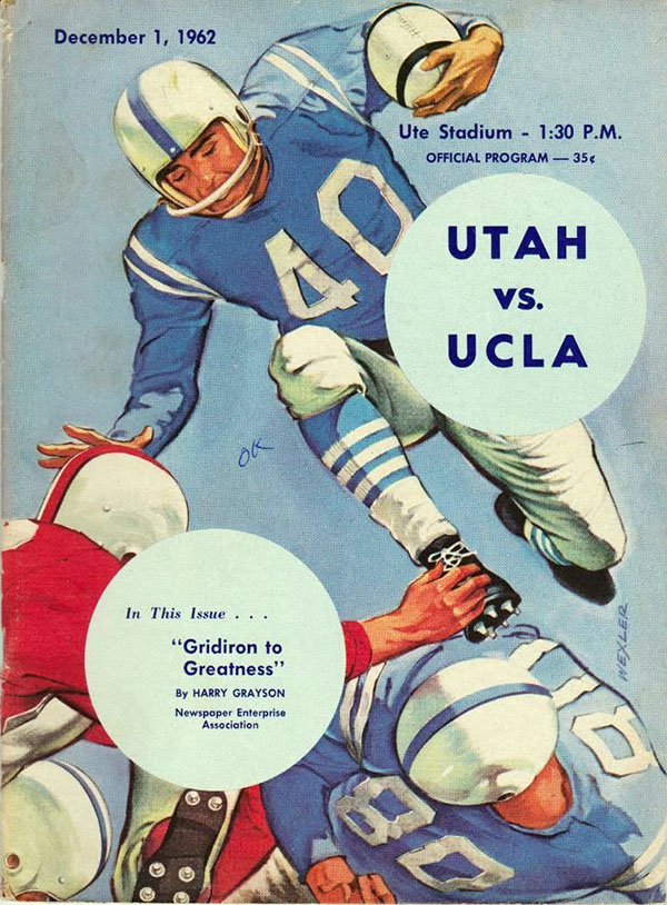 College Football Program: Utah Utes vs. UCLA Bruins (December 1, 1962)
