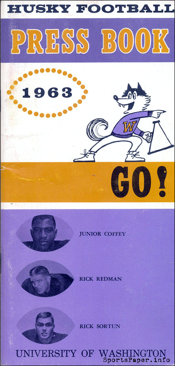 College Football Media Guide: Washington Huskies (1963)
