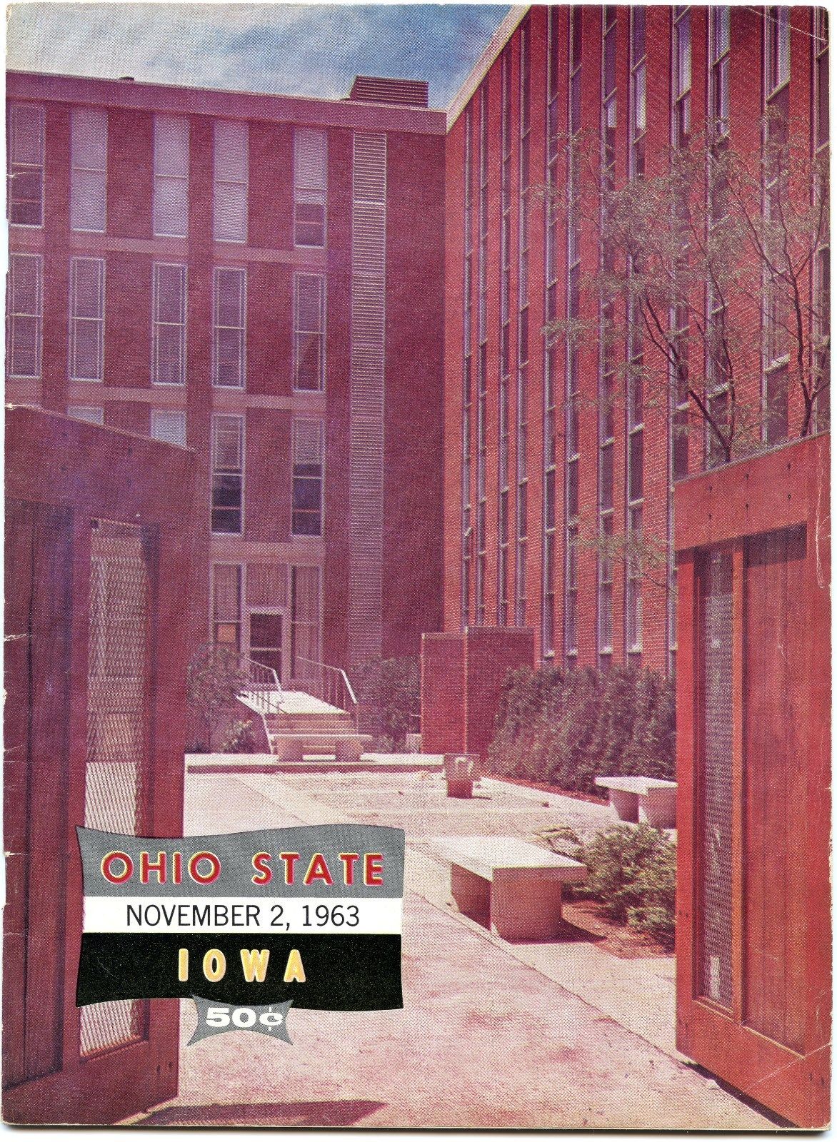 College Football Program: Ohio State Buckeyes vs. Iowa Hawkeyes (November 2, 1963)