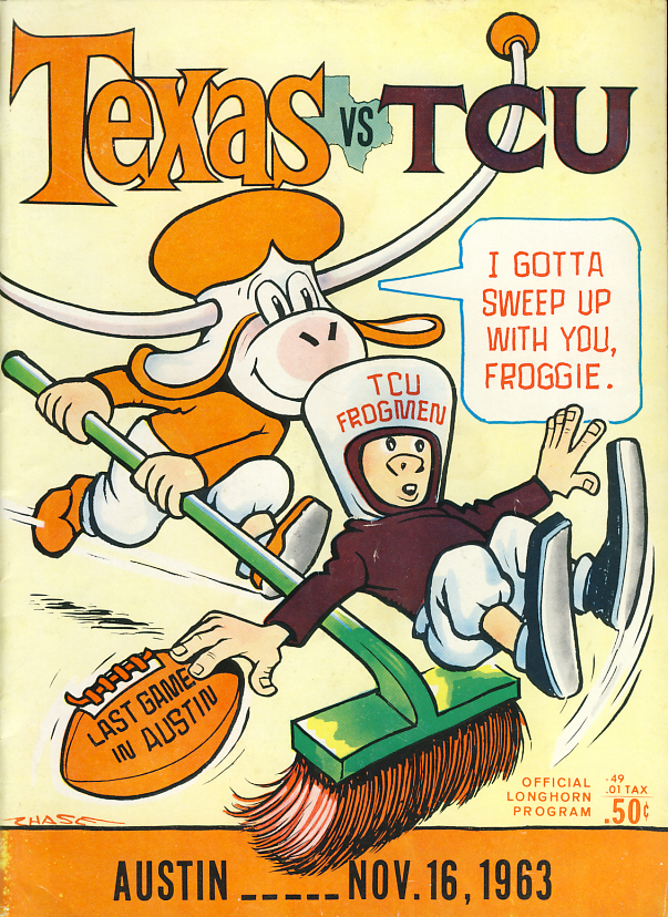 College Football Program: Texas Longhorns vs. TCU Horned Frogs (November 16, 1963)