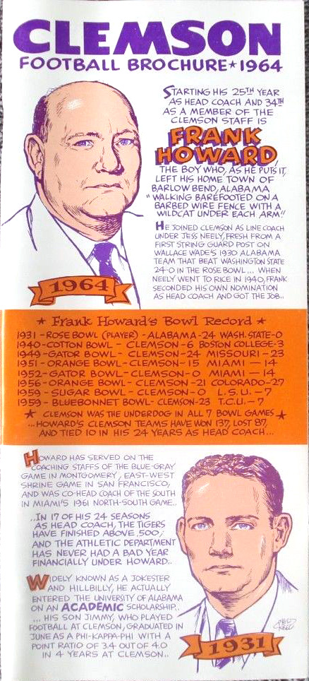 College Football Media Guide: Clemson Tigers (1964)
