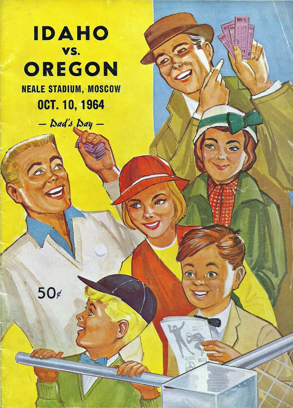 College Football Program: Idaho Vandals vs. Oregon Ducks (October 10, 1964)