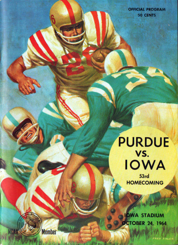 College Football Program: Iowa Hawkeyes vs. Purdue Boilermakers (October 24, 1964)