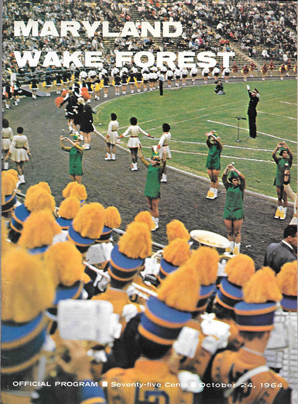 College Football Program: Maryland Terrapins vs. Wake Forest Demon Deacons (October 24, 1964)