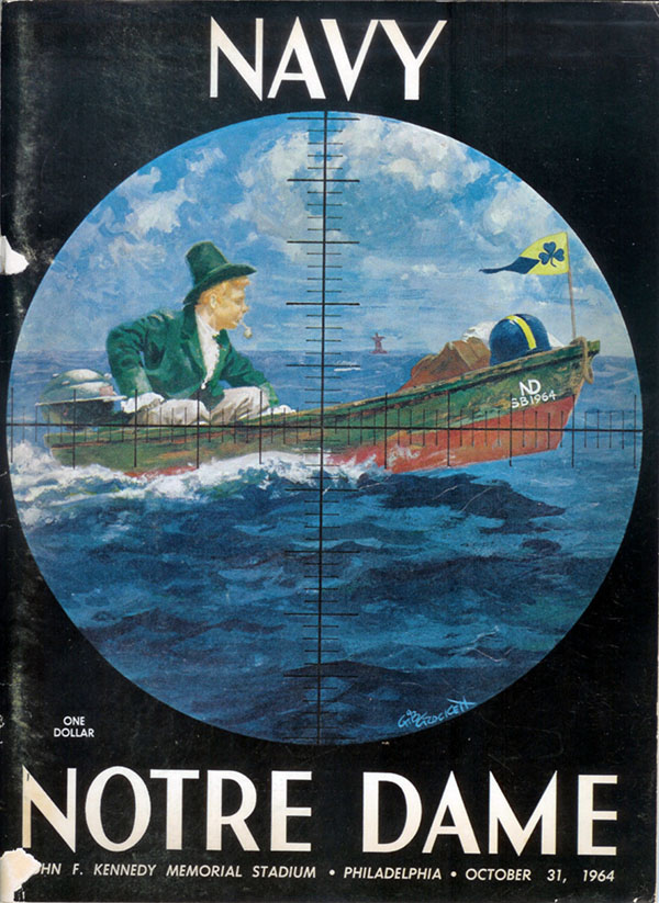 College Football Program: Navy Midshipmen vs. Notre Dame Fighting Irish (October 31, 1964)