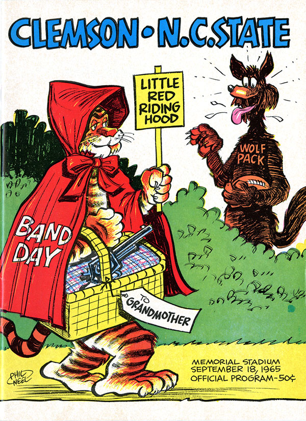 College Football Program: Clemson Tigers vs. NC State Wolfpack (September 18, 1965)
