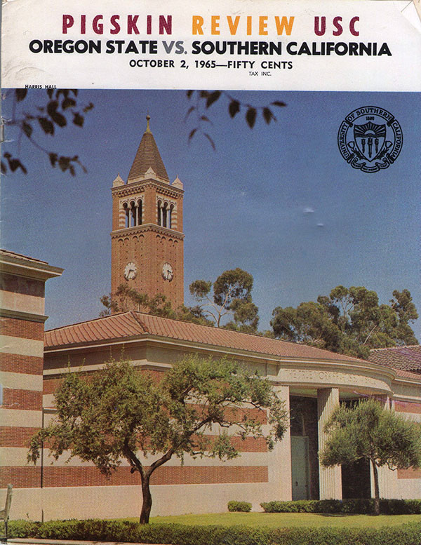 College Football Program: USC Trojans vs. Oregon State Beavers (October 2, 1965)