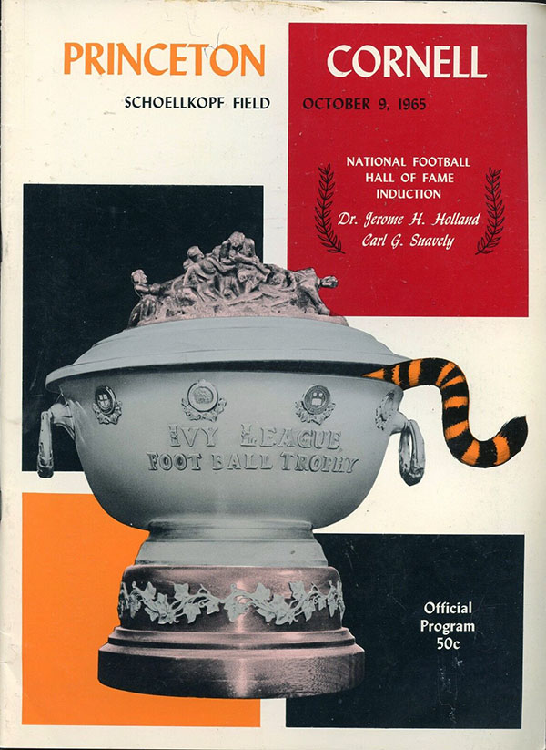College Football Program: Cornell Big Red vs. Princeton Tigers (October 9, 1965)