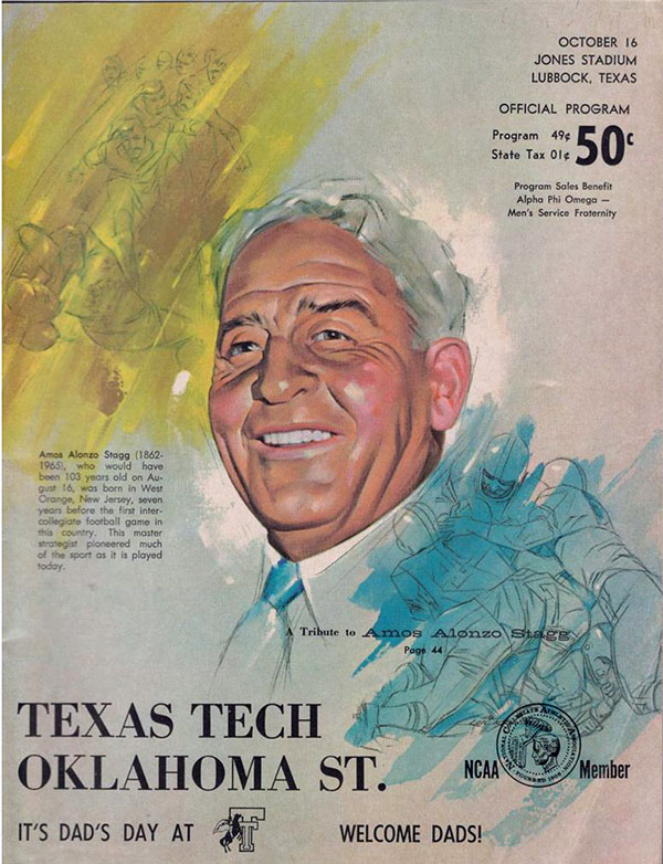 College Football Program: Texas Tech Red Raiders vs. Oklahoma State Cowboys (October 16, 1965)