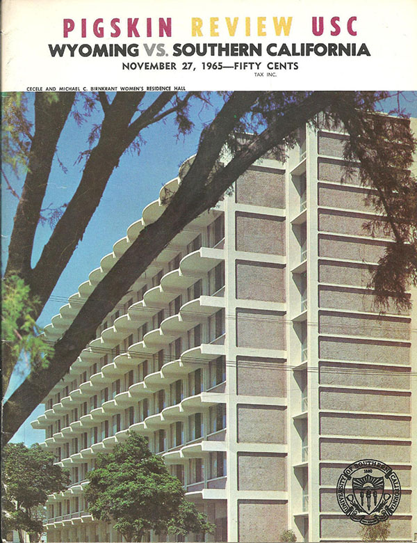 College Football Program: USC Trojans vs. Wyoming Cowboys (November 27, 1965)