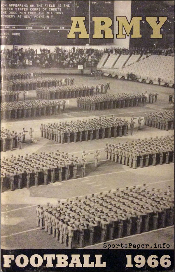 College Football Media Guide: Army Cadets (1966)