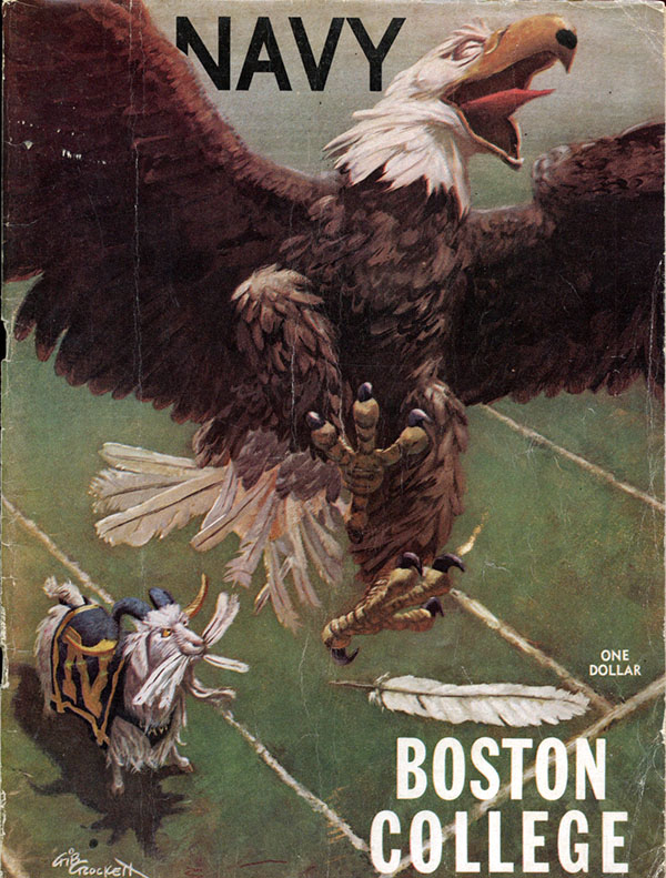 College Football Program: Navy Midshipmen vs. Boston College Eagles (September 17, 1966)