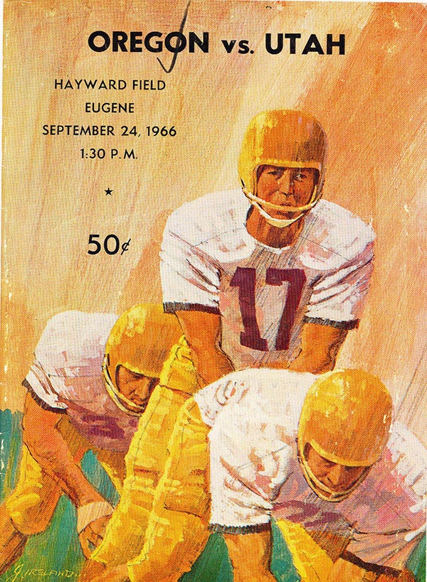 College Football Program: Oregon Ducks vs. Utah Utes (September 24, 1966)