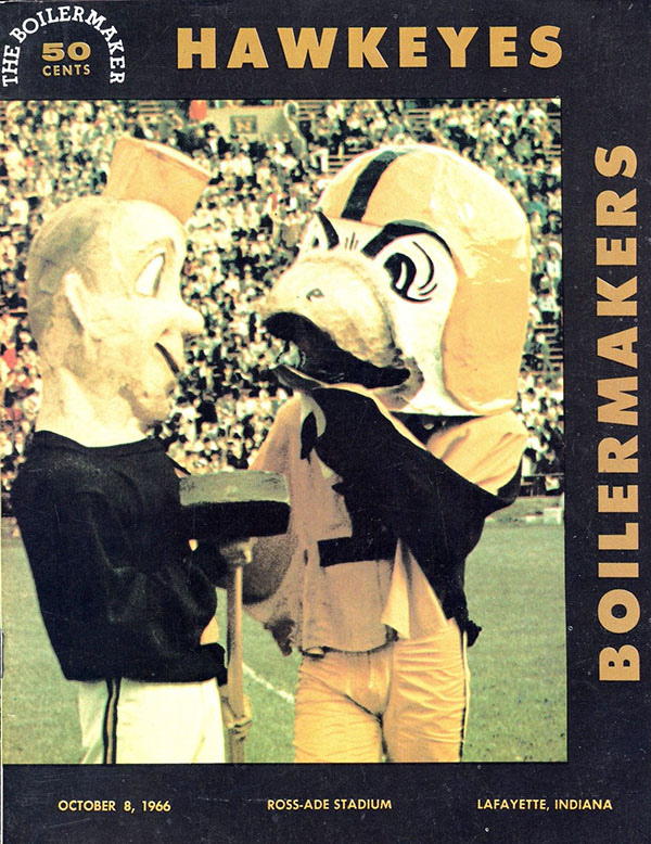 College Football Program: Purdue Boilermakers vs. Iowa Hawkeyes (October 8, 1966)