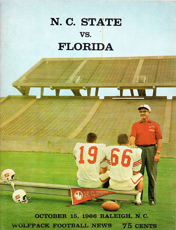 College Football Program: NC State Wolfpack vs. Florida Gators (October 15, 1966)
