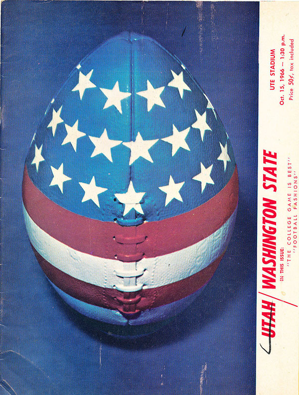 College Football Program: Utah Utes vs. Washington State Cougars (October 15, 1966)