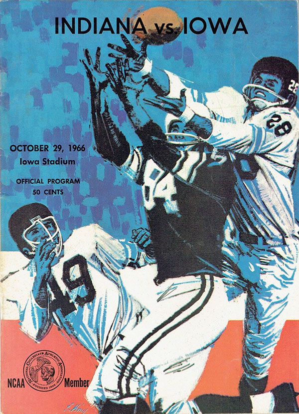 College Football Program: Iowa Hawkeyes vs. Indiana Hoosiers (October 29, 1966)