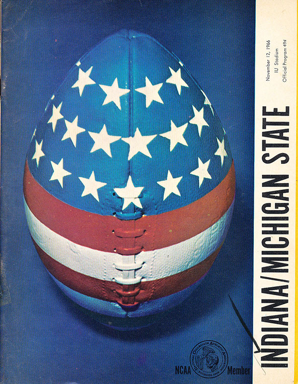 College Football Program: Indiana Hoosiers vs. Michigan State Spartans (November 12, 1966)