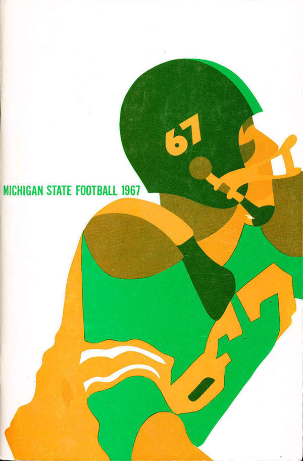 College Football Media Guide: Michigan State Spartans (1967)