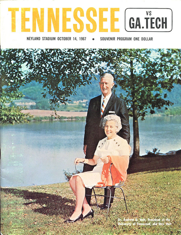 College Football Program: Tennessee Volunteers vs. Georgia Tech Yellow Jackets (October 14, 1967)