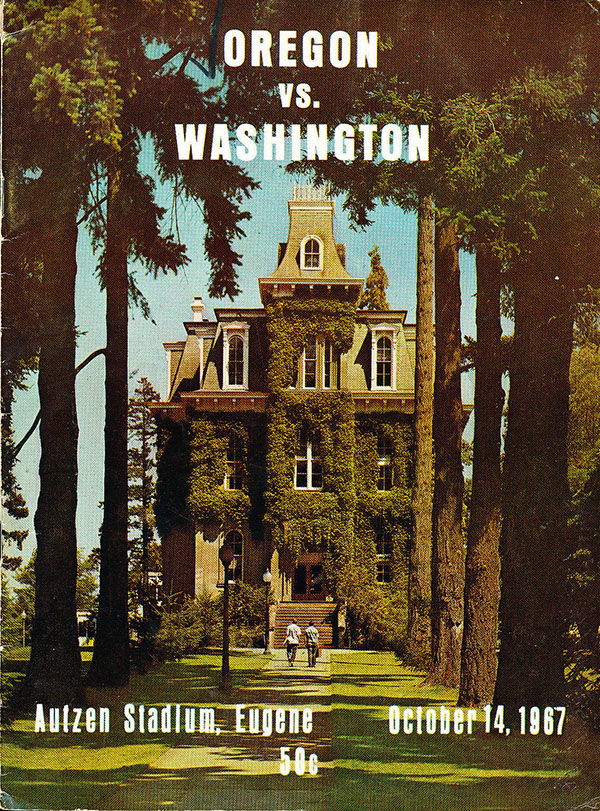 College Football Program: Oregon Ducks vs. Washington Huskies (October 14, 1967)
