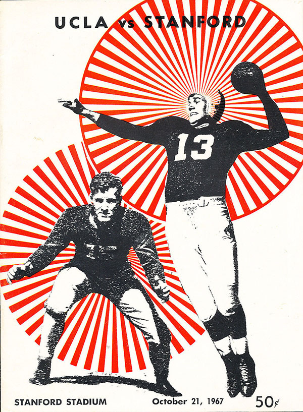 College Football Program: Stanford Indians vs. UCLA Bruins (October 21, 1967)