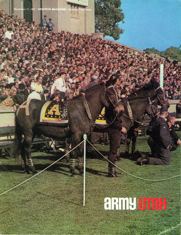 College Football Program: Army Cadets vs. Utah Utes (November 11, 1967)