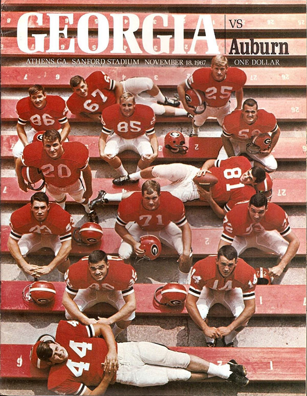 College Football Program: Georgia Bulldogs vs. Auburn Tigers (November 18, 1967)