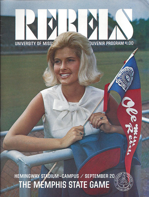 College Football Program: Ole Miss Rebels vs. Memphis State Tigers (September 20, 1969)