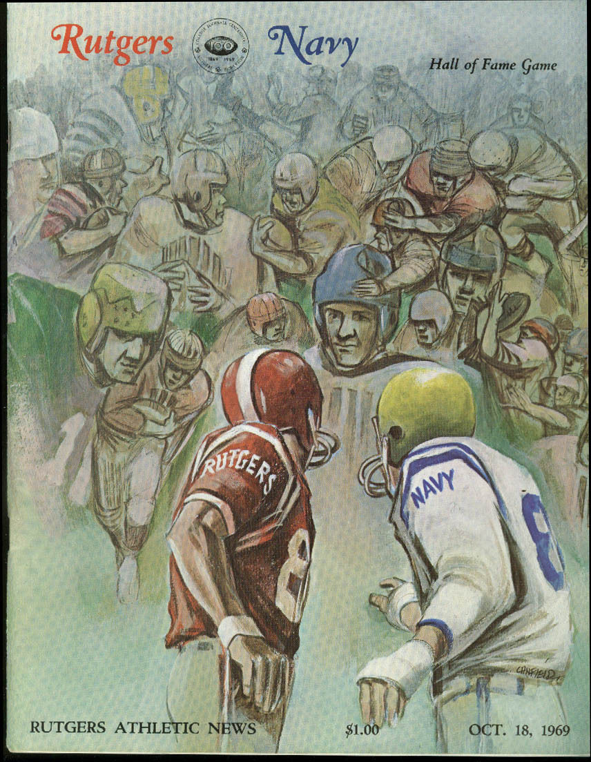 College Football Program: Rutgers Scarlet Knights vs. Navy Midshipmen (October 18, 1969)