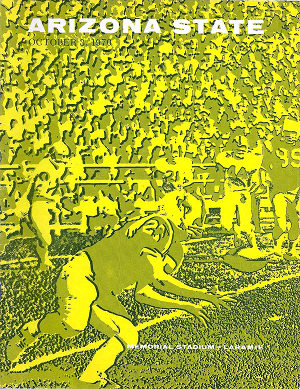 College Football Program: Wyoming Cowboys vs. Arizona State Sun Devils (October 3, 1970)
