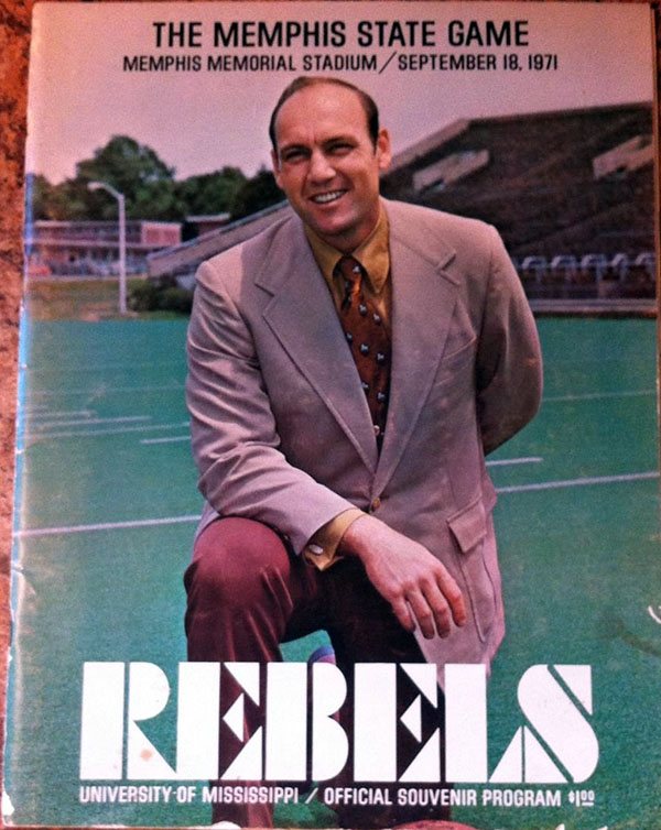 College Football Program: Ole Miss Rebels vs. Memphis State Tigers (September 18, 1971)