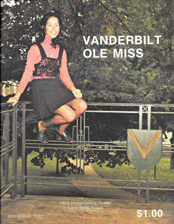 College Football Program: Vanderbilt Commodores vs. Ole Miss Rebels (October 28, 1972)