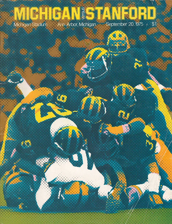 College Football Program: Michigan Wolverines vs. Stanford Cardinals (September 20, 1975)