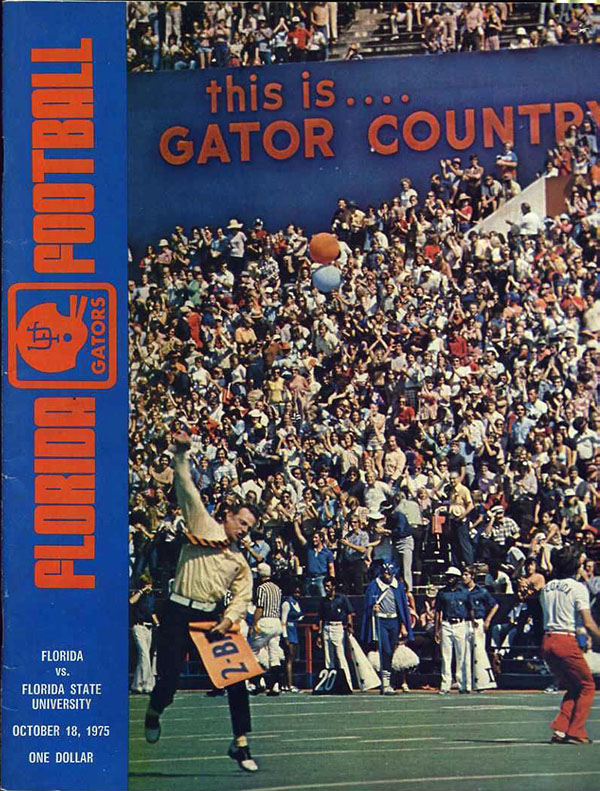 College Football Program: Florida Gators vs. Florida State Seminoles (October 18, 1975)