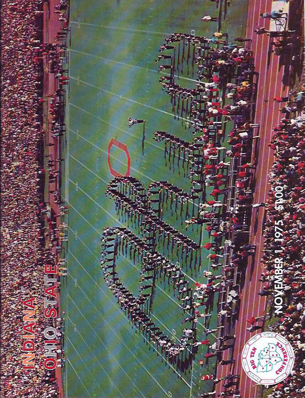 College Football Program: Ohio State Buckeyes vs. Indiana Hoosiers (November 1, 1975)