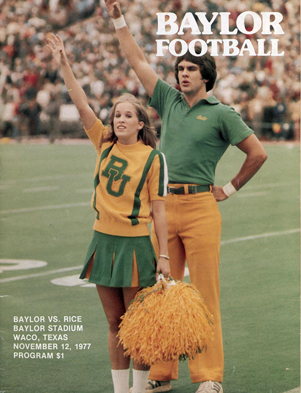 College Football Program: Baylor Bears vs. Rice Owls (November 12, 1977)